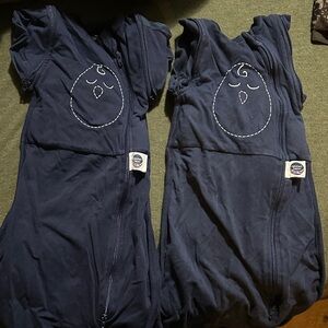 Nested Bean Dark Blue Baby Sleepwear